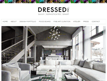Tablet Screenshot of dresseddesign.com